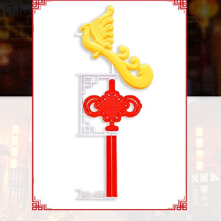 鳳形中國結燈節(jié)日喜慶亮化工程景觀燈led戶外防水中國結掛件